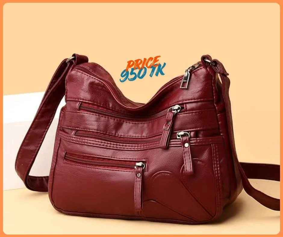 Casual Flower Bag - Red Wine