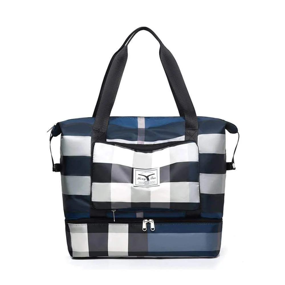 Strip Travelling Bag - Blue
