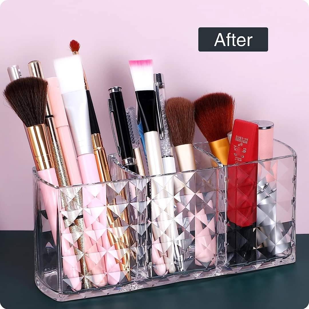 Transparent Makeup Brush Storage